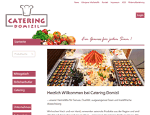 Tablet Screenshot of catering-domizil.de
